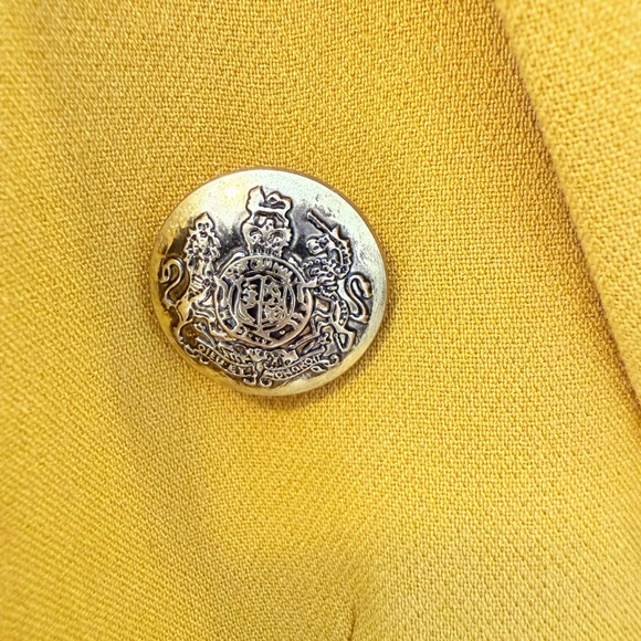 NWOT Banana Republic Women's Yellow Double-Breasted Blazer - Picture 11 of 15